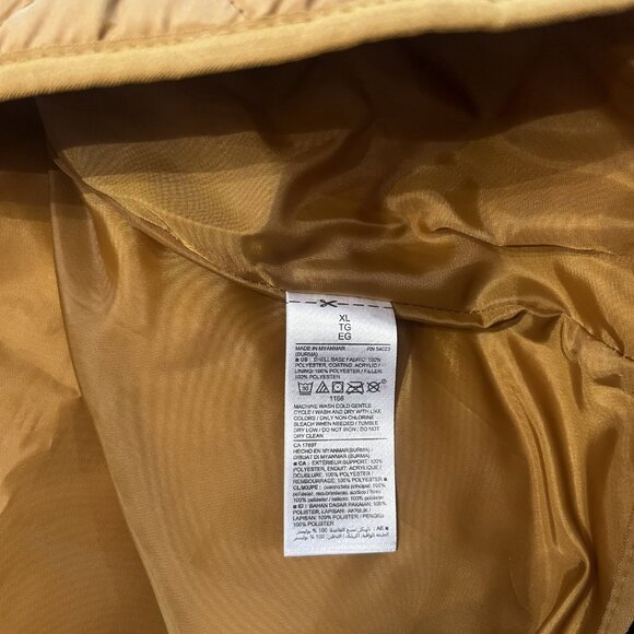 Old Navy Mustard Diamond Vest size XL - Picture 4 of 6